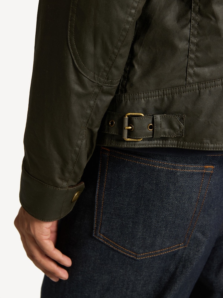Belstaff Green Racemaster Waxed Cotton Jacket - Image 5 of 5