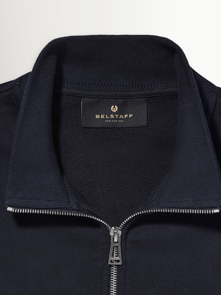 Μπλε - Φούτερ Belstaff με φερμουάρ και κλείσιμο - Εικόνα 7 από 7