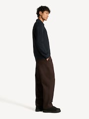 Belstaff Blue Long Sleeve Cotton Polo Shirt - Image 4 of 6