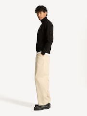 Belstaff Black Classic Fleece Quarter Zip Sweatshirt - Image 4 of 6