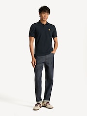 Belstaff Blue Cotton Pique Polo Shirt - Image 3 of 7