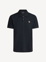 Belstaff Blue Cotton Pique Polo Shirt - Image 7 of 7