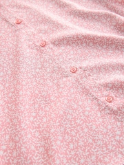 Pink Ditsy Shirred Sleeve Dress (3-16yrs) - Image 7 of 8