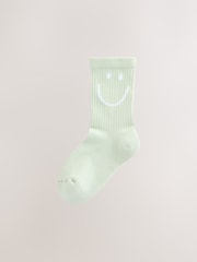 Pink, Purple and Green Regular Length Cotton Rich Cushioned Sole Ankle Socks 3 Pack - Image 2 of 6