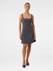 Forever New Grey Petite Eada Pleated Mini Dress - Image 5 of 5