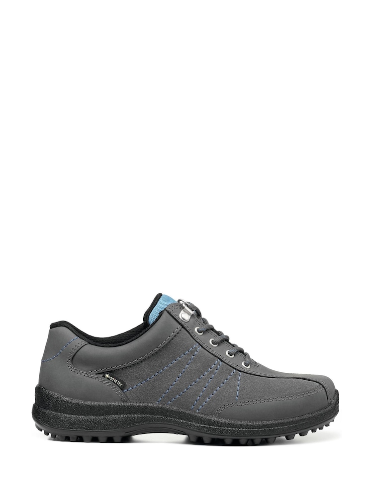 Hotter Grey Wide Fit Mist GTX Lace-Up Shoes - Image 1 of 4