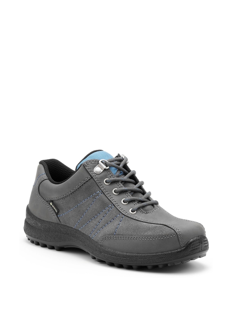 Hotter Grey Wide Fit Mist GTX Lace-Up Shoes - Image 2 of 4