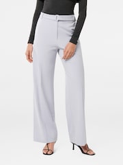 Forever New Blue Rio Belted Straight Leg Trousers - Image 1 of 5