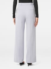 Forever New Blue Rio Belted Straight Leg Trousers - Image 2 of 5