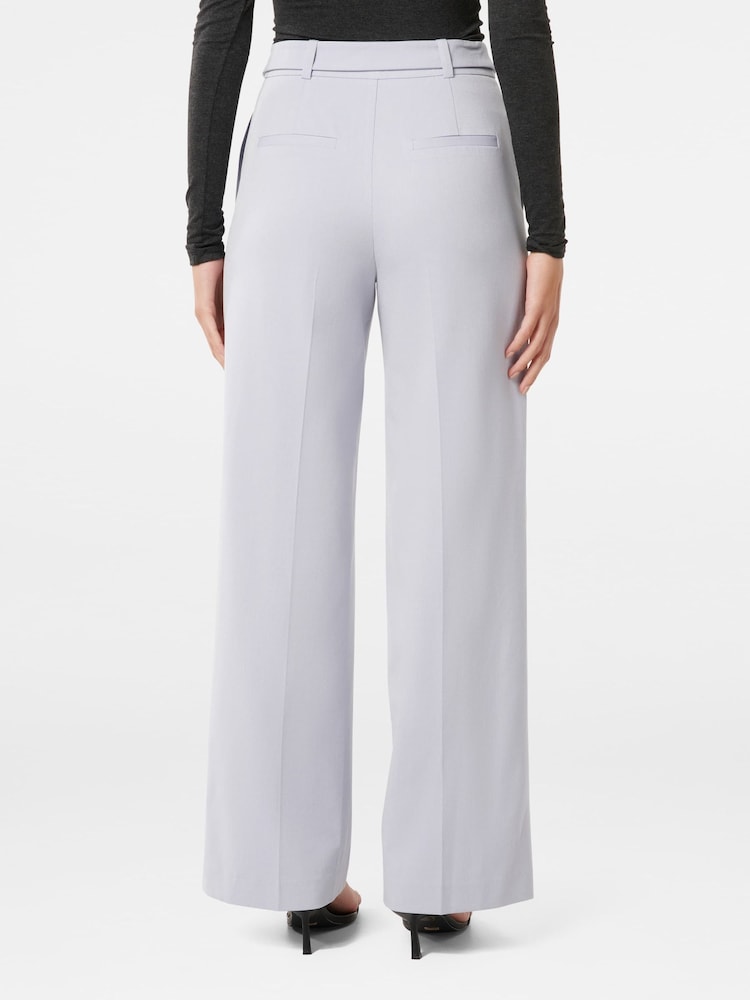 Forever New Blue Rio Belted Straight Leg Trousers - Image 2 of 5