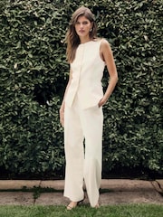 Forever New Yellow Aries Straight Leg Trousers - Image 1 of 5