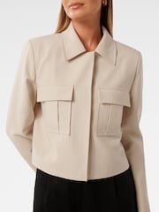 Forever New Cream Scarlett Utility Jacket - Image 3 of 4