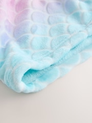 Pink Ombre Mermaid Fleece Blanket - Image 2 of 3