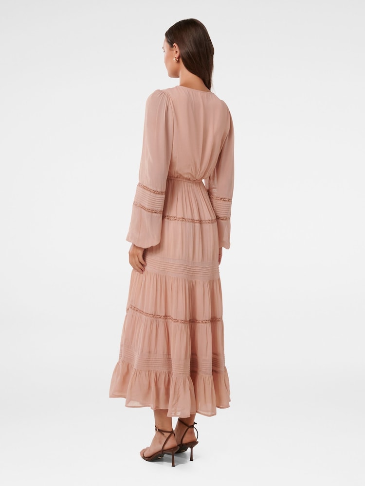 Forever New Pink Frankie Lace Trim Dress - Image 2 of 4
