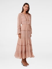 Forever New Pink Frankie Lace Trim Dress - Image 4 of 4
