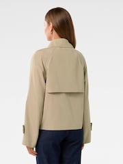 Forever New Cream Ebony Cropped Trench Coat - Image 2 of 5