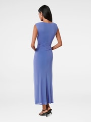 Forever New Blue Ally Petite Sleeveless Mesh Midi Dress - Image 2 of 4