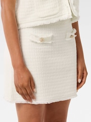 Forever New Cream Faith Petite Boucle Knitted Skirt - Image 4 of 5