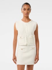 Forever New Cream Faith Petite Textured Knitted Top - Image 1 of 5