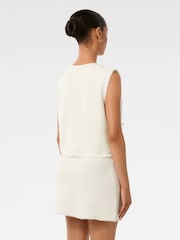 Forever New Cream Faith Petite Textured Knitted Top - Image 2 of 5