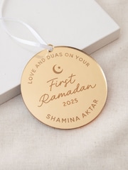 Personalised First Eid & Ramadan Hanging Decoration by No Ordinary Gift - Image 1 of 2