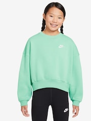 Nike Mint Foam Club Fleece Boxy Crewneck Sweatshirt - Image 1 of 3
