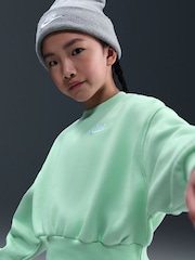 Nike Mint Foam Club Fleece Boxy Crew Neck Sweatshirt - Image 4 of 5