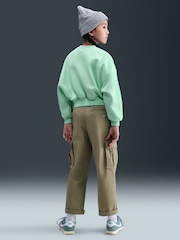 Nike Mint Foam Club Fleece Boxy Crew Neck Sweatshirt - Image 5 of 5