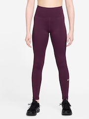 Nike Bordeaux Burgundy Dri-FIT One Leggings - Image 1 of 3