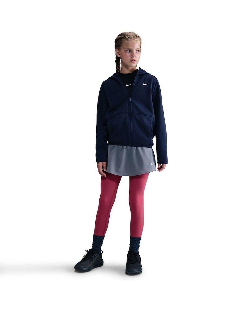Nike Midnight Navy Therma Fleece Winterized Full-Zip Training Hoodie - Image 1 of 7 Nike Midnight Navy Therma Fleece Winterized Full-Zip Training Hoodie - Image 1 of 7