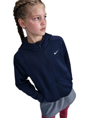 Nike Midnight Navy Therma Fleece Winterized Full-Zip Training Hoodie - Image 2 of 7