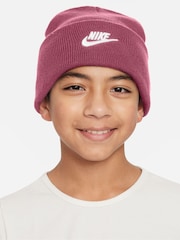 Nike Beet Pink Kids Peak Winter Beanie - Image 1 of 4
