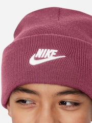 Nike Beet Pink Kids Peak Winter Beanie - Image 4 of 4