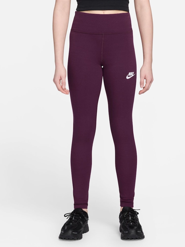 Nike Bordeaux Burgundy High Waisted Leggings - Image 1 of 3