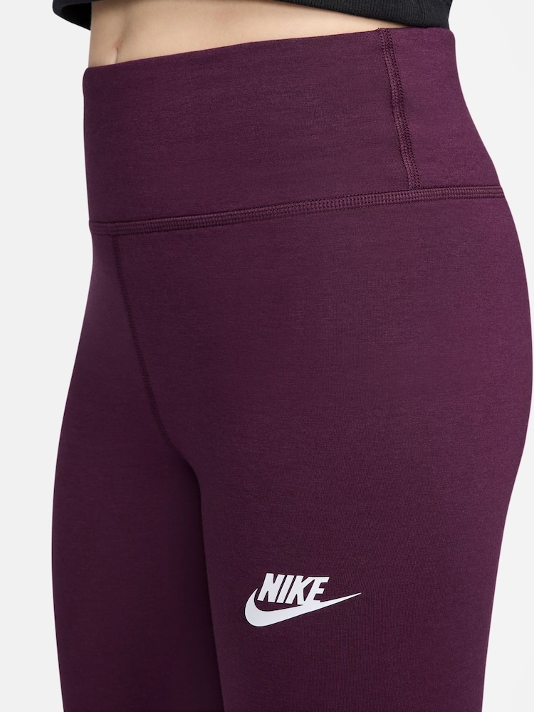 Nike Bordeaux Burgundy High Waisted Leggings - Image 3 of 3