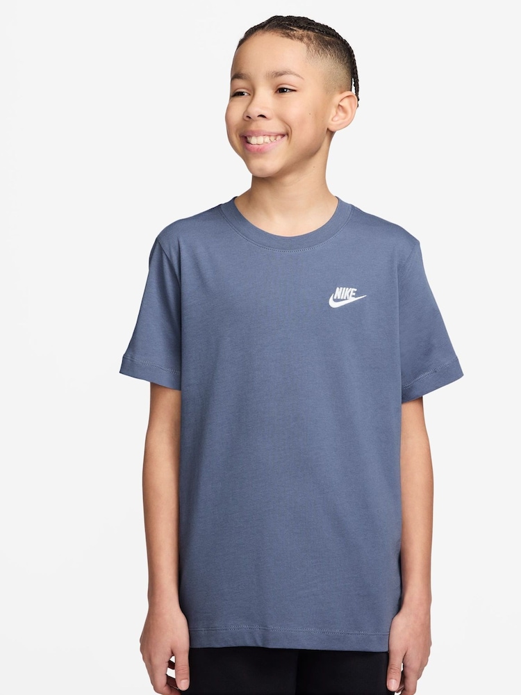 Nike World Indigo Blue Club T-Shirt - Image 1 of 3 Nike World Indigo Blue Club T-Shirt - Image 1 of 3