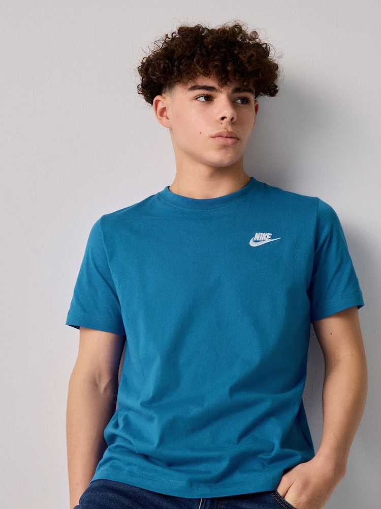 Nike Abyss Blue Club T-Shirt - Image 1 of 1 Nike Abyss Blue Club T-Shirt - Image 1 of 1