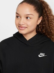 Nike Black Oversized Sportswear Club Fleece Pullover Hoodie - Image 3 of 6