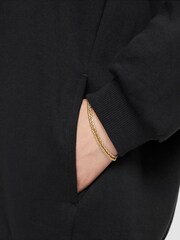 Nike Black Oversized Sportswear Club Fleece Pullover Hoodie - Image 4 of 6