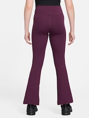 Nike Bordeaux Burgundy High Waisted Flared Leggings - Image 2 of 3