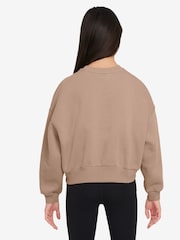 Nike Natural Hemp Club Fleece Boxy Crewneck Sweatshirt - Image 2 of 3