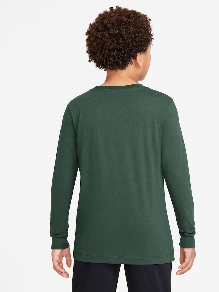 Nike Fir Green Sportswear Long Sleeve T-Shirt - Image 2 of 3