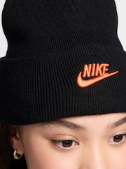 Nike Black orange Kids Peak Winter Beanie - Image 4 of 4