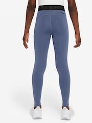 Nike World Indigo Blue Pro Dri-FIT Therma FIT Leggings - Image 2 of 3