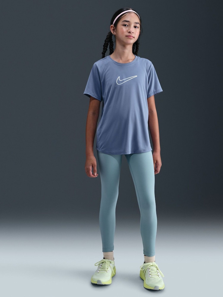 Nike World Indigo Blue Dri-FIT One Short Sleeve T-Shirt - Image 1 of 5