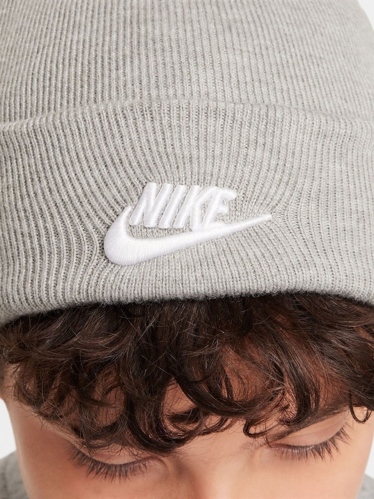 Nike Gray Kids Peak Winter Beanie - Image 4 of 4
