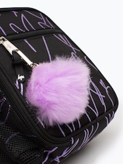 Hype. Glitter Scribble Heart Black Lunch Box - Image 6 of 6