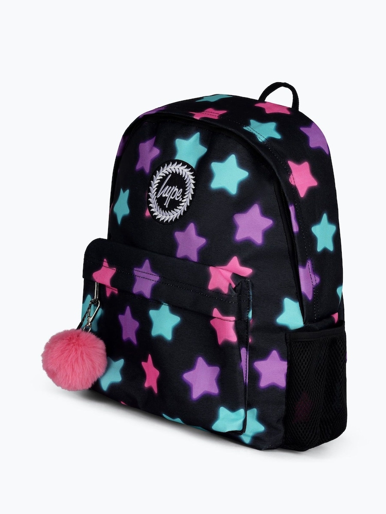 Hype. Unisex Star Glow Black Backpack - Image 4 of 6