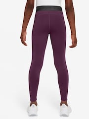 Nike Bordeaux Burgundy Pro Dri-FIT Therma FIT Leggings - Image 2 of 3