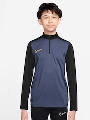Nike Diffused Blue Dri-FIT Academy 25 Half Zip Drill Top - Image 1 of 3